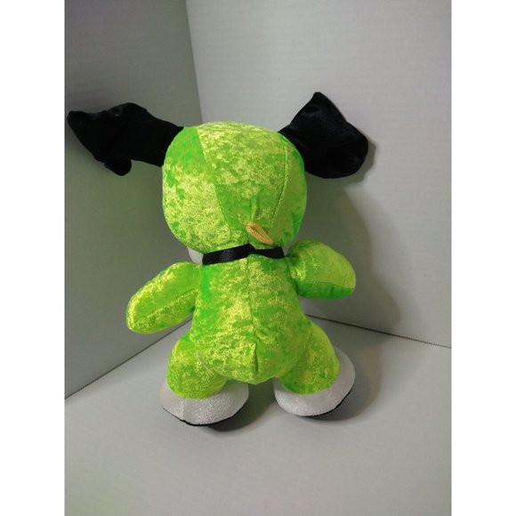 Bright Green Dog Plush Stuffed - Picture 2 of 4
